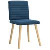 vidaXL Chaises &agrave; manger lot de 4 bleu tissu