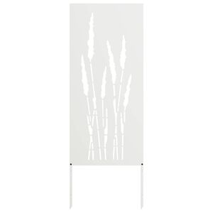 vidaXL &Eacute;cran de confidentialit&eacute; de jardin Floral Blanc 50 x 140 cm