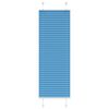 vidaXL Store pliss&eacute; bleu 40x100 cm largeur du tissu 39,4 cm polyester