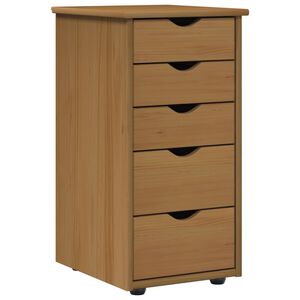vidaXL Armoire Marron miel 34 x 39 x 61,5 cm Bois de Pin Massif