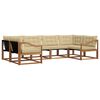 vidaXL Ensemble de canap&eacute;s d'ext&eacute;rieur 6 pcs Naturel et Beige