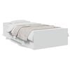 vidaXL Cadre de lit avec tiroirs sans matelas blanc 90x190 cm