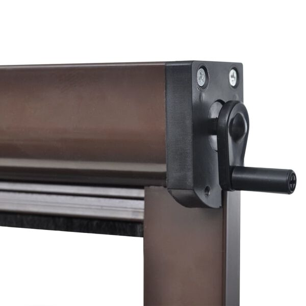 Moustiquaire enroulable marron pour fenêtre 60 x 150 cm