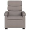 vidaXL Fauteuil inclinable de massage électrique Taupe Tissu