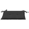 vidaXL Coussins de chaise de jardin lot de 2 Noir et gris 50x50x3 cm