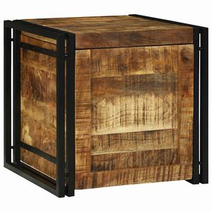 vidaXL Bo&icirc;te de rangement Marron et Noir 50 x 50 x 50 cm