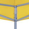 vidaXL Toit de tente de réception 4,5x3 m Jaune 270 g/m²