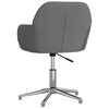 vidaXL Chaise pivotante de bureau Gris clair Tissu