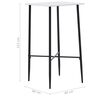 vidaXL Ensemble de bar 3 pcs Tissu Noir