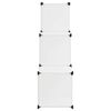 vidaXL Organisateur de rangement cube avec 6 compartiments Blanc
