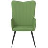 vidaXL Chaise de relaxation Vert clair Velours