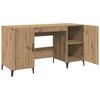 vidaXL Bureau Ch&ecirc;ne artisan 140 x 50 x 75 cm Bois d'ing&eacute;nierie