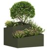 vidaXL Cache-pot de jardin Vert olive 60 x 60 x 50 cm