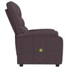 vidaXL Fauteuil de massage Marron foncé Tissu
