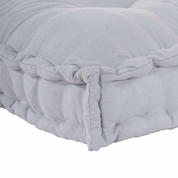 vidaXL Coussin de canapé sur palette Gris tissu
