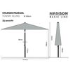 Madison Parasol de jardin Tenerife 300 cm rond vert pomme
