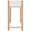 vidaXL Table console Blanc 82x38x75 cm Bois d'ing&eacute;nierie