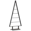 vidaXL Arbre de No&euml;l en m&eacute;tal Noir 90 cm Acier