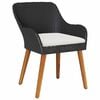 vidaXL Ensemble de salle à manger pour jardin 9 pcs Noir polyrotin