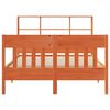 vidaXL Cadre de lit sans matelas cire marron 160x200cm bois pin massif