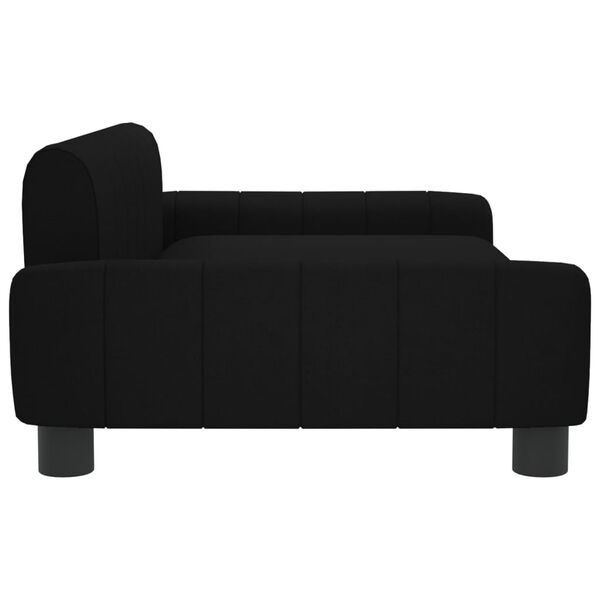 vidaXL Canap&eacute; pour enfants noir 90x53x30 cm tissu