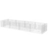 vidaXL Lit sur&eacute;lev&eacute; &agrave; gabion Acier 360x90x50 cm