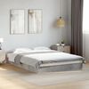 vidaXL Cadre de lit sans matelas gris b&eacute;ton 135x190 cm