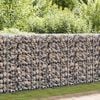 vidaXL Mur en gabion avec couvercles Acier galvanisé 100x60x100 cm