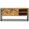 vidaXL Meuble TV Marron 110 x 30 x 50 cm Bois d'acacia massif