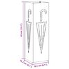 vidaXL Porte-parapluie avec stockage Rose 15,5 x 15,5 x 49 cm M&eacute;tal
