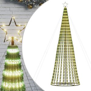 vidaXL Sapin de No&euml;l &agrave; LED 688 LED blanc chaud 300 cm