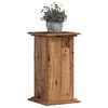 vidaXL Support pour plantes vieux bois 33x33x60 cm bois d'ing&eacute;nierie