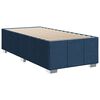 vidaXL Sommier &agrave; lattes de lit avec matelas Bleu 90x190 cm Tissu