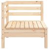 vidaXL Canapé d'angle de jardin bois de pin massif