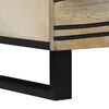 vidaXL Cabinet de chevet avec tiroir Blanc et Noir 50 x 33 x 62 cm