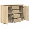vidaXL Buffet avec tiroirs ch&ecirc;ne sonoma 100,5x35x76 cm bois ing&eacute;nierie
