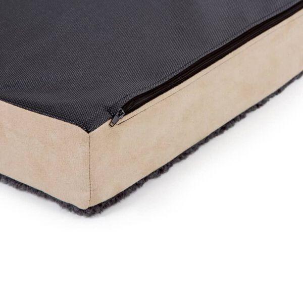 Kerbl Matelas en mousse pour chiens 100 x 60 cm Beige et Gris 80327