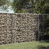 vidaXL Panier gabion avec couvercle 100x50x100 cm fer galvanisé