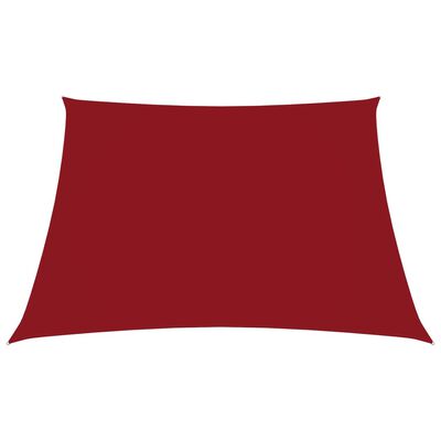 vidaXL Voile de parasol Tissu Oxford carré 4,5x4,5 m Rouge