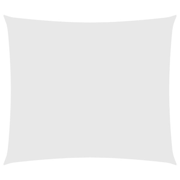 vidaXL Voile de parasol tissu oxford rectangulaire 2,5x3 m blanc