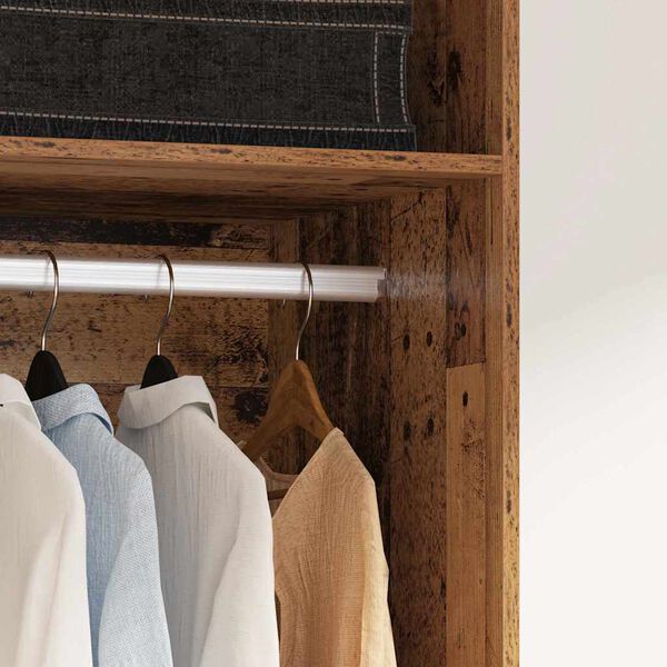 vidaXL Armoire Bois ancien 50 x 50 x 200 cm Bois d'ing&eacute;nierie