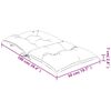 vidaXL Coussins de chaise de jardin &agrave; dossier bas lot de 4 beige