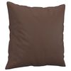 vidaXL Coussins décoratifs lot de 2 Marron 40x40 cm Similicuir