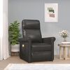vidaXL Fauteuil de massage Noir Similicuir