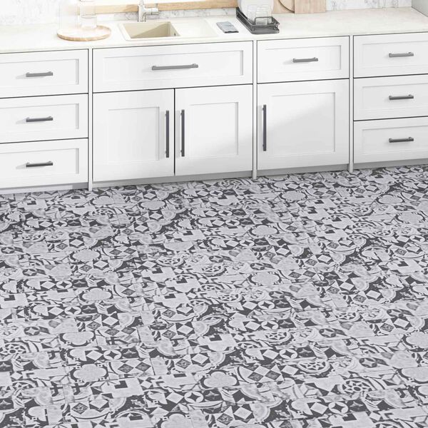 vidaXL Planches de sol 36 pcs Gris 5,02 m&sup2; PVC