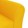 vidaXL Canap&eacute; pour enfants Jaune Velours