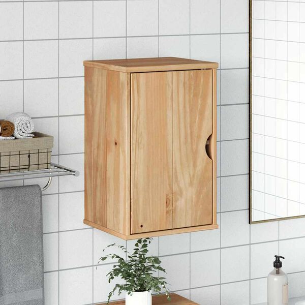 vidaXL Armoire murale de salle de bain OTTA 35x30x55 cm bois massif