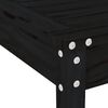 vidaXL Ensemble à manger de jardin 5pcs noir bois massif de pin