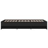 vidaXL Cadre de lit sans matelas noir 90x200 cm bois d'ing&eacute;nierie