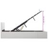 vidaXL Cadre de lit avec rangement hydraulique 140x200 cm similicuir